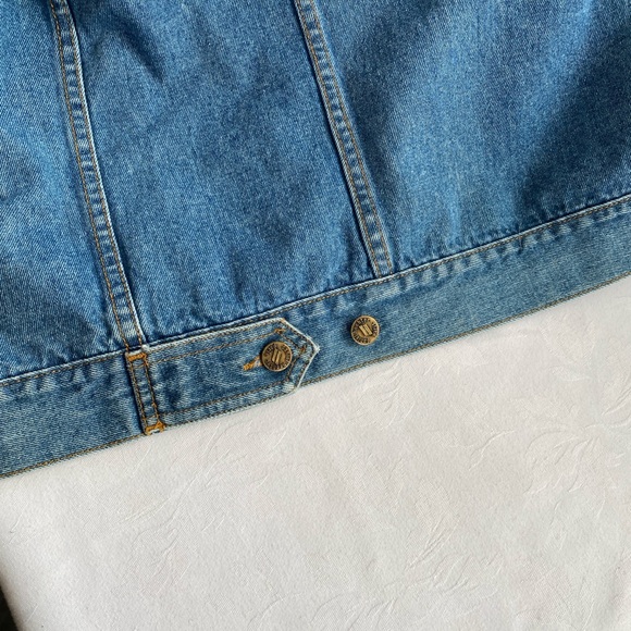 Vintage 90s Daniel Hechter Paris Oversized Denim Jacket Size L - Longline - Picture 13 of 16